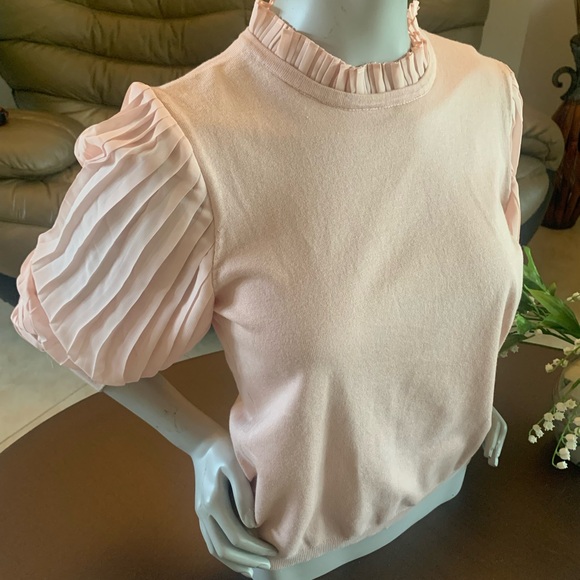 “Adrianna papell” , Sweater with silk sleeves - Picture 8 of 12